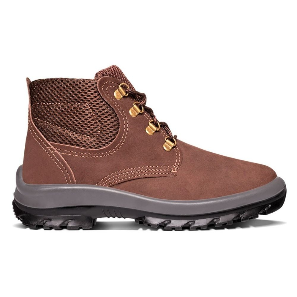 Bota Crival Café Sem Bico 38 Marrom Nobuck