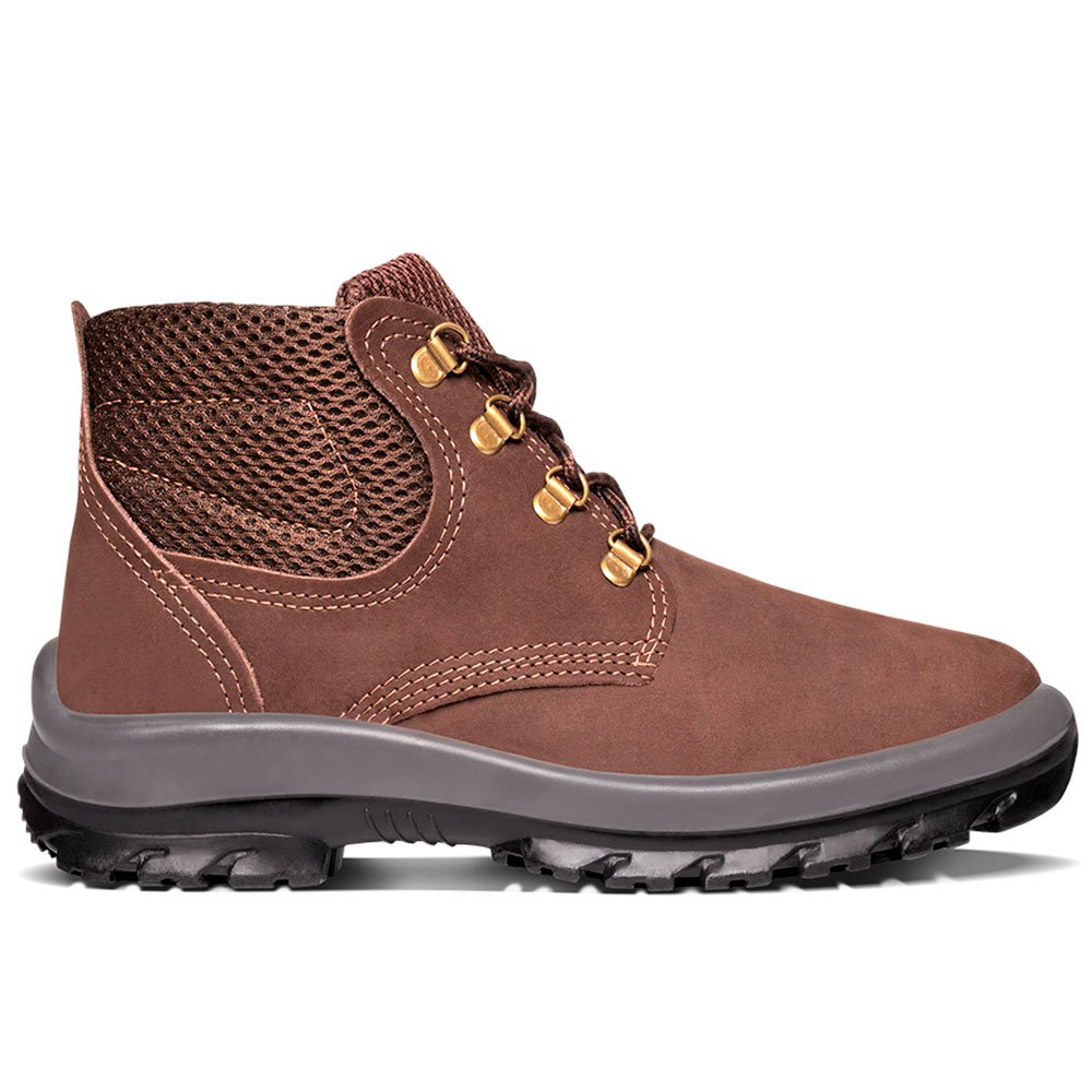 Bota Crival Café Sem Bico 41 Marrom Nobuck