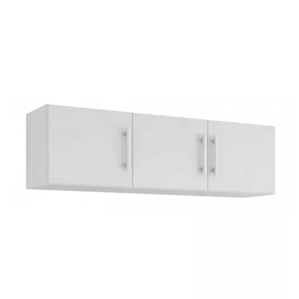Armário Aéreo Em Mdf Flex 1.44 Mt Branco Mgm