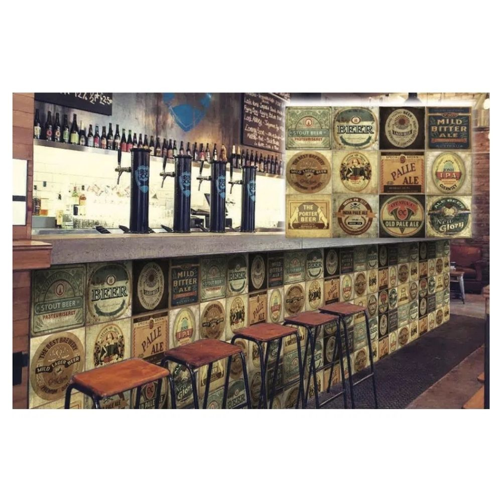 Ceramica 20X20 Beer Kit C/12 Peças Gabriella