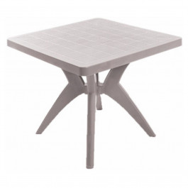 Mesa Quadrada Nude Forte Plástico