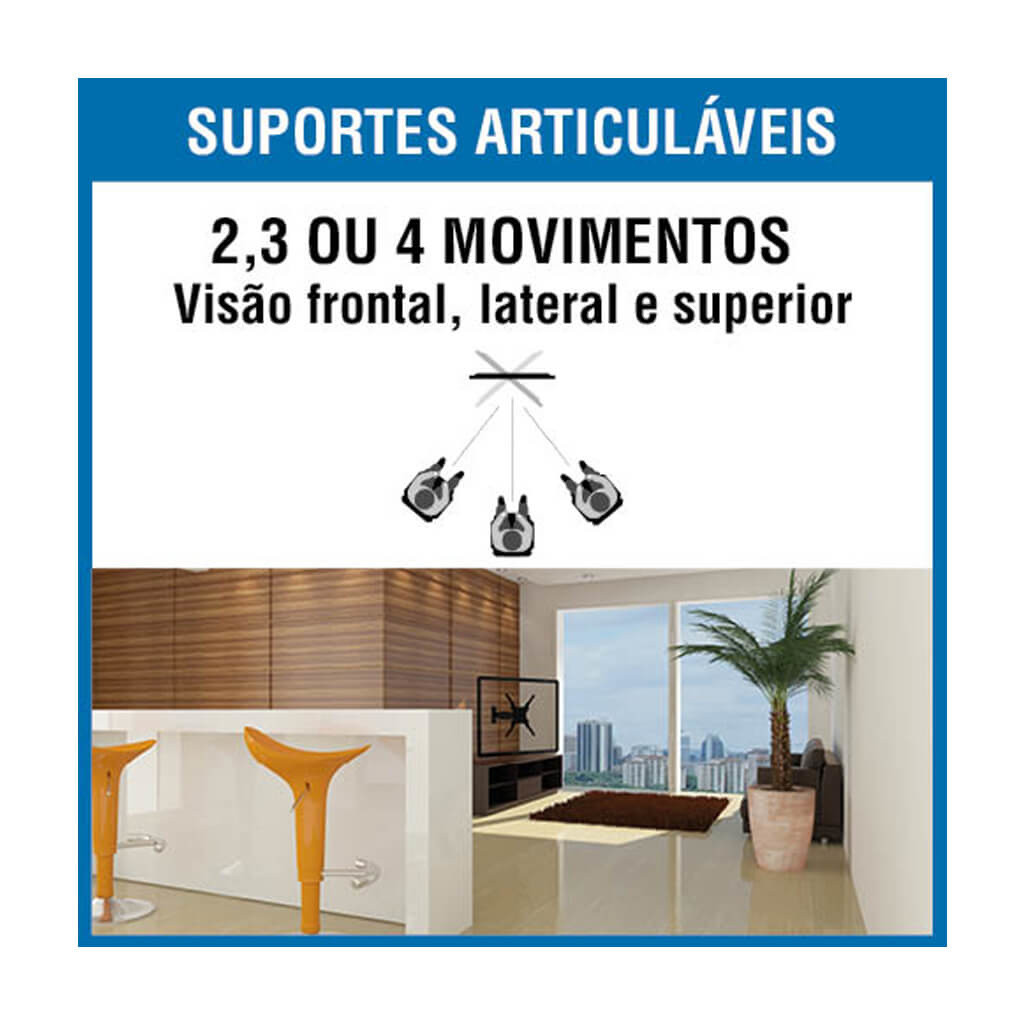 Suporte  Tv 10- 55 Com Nível Brasforma