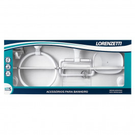 Kit De Acessorios Para Banheiro Fortti F22 C/5 Peças Branca Lorenzetti