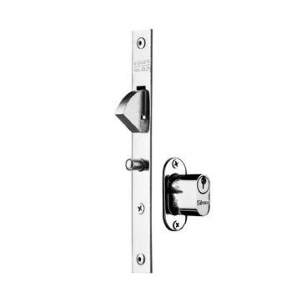 Fechadura Externa Porta Correr Roseta Oval Búzios 7000 80 Niquelada Silvana