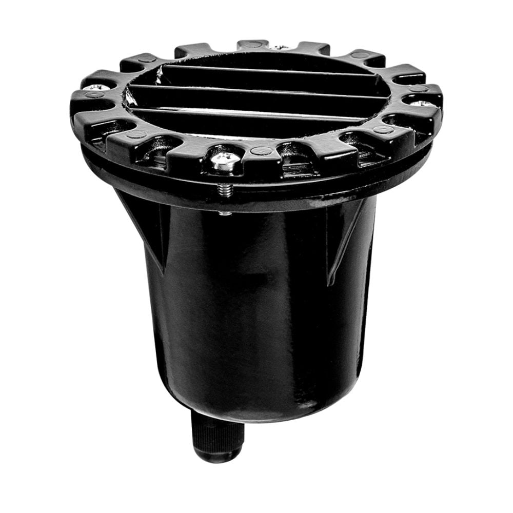 LUMINÁRIA DE ALUMÍNIO EMBUTIR SOLO LED COM GRADE PRETO OLIVO