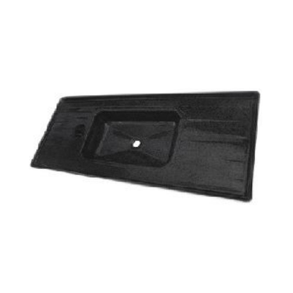 Balcão Sintético 1,20X54Cm Veneza Liso Preto Bella Pia