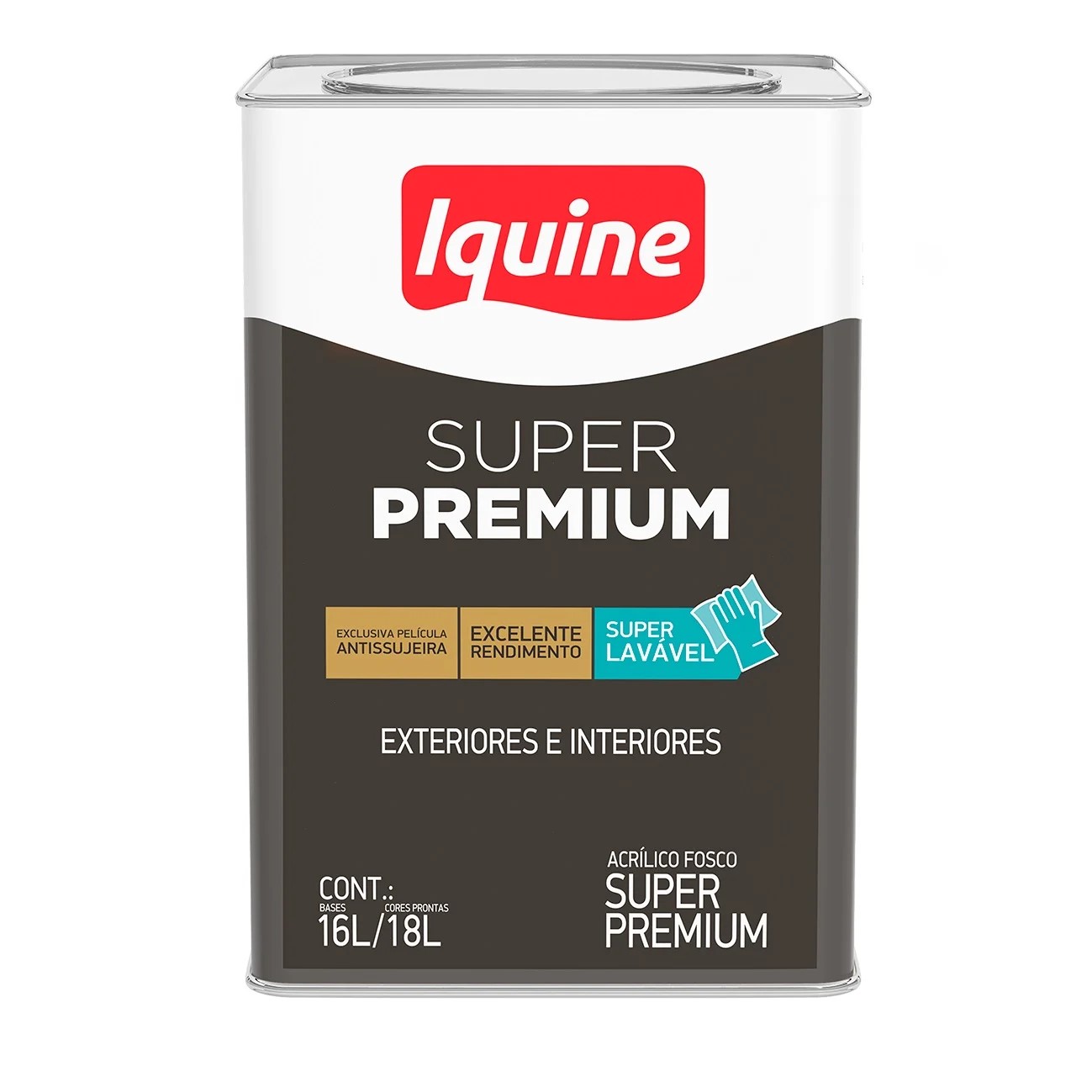 TINTA ACRÍLICA SUPER PREMIUM FOSCO BASE C 16 L IQUINE
