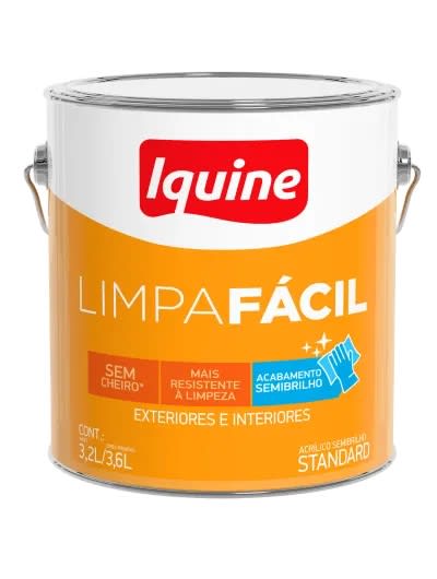 TINTA LIMPA FÁCIL SEMI BRILHO BASE  P 3.2L IQUINE