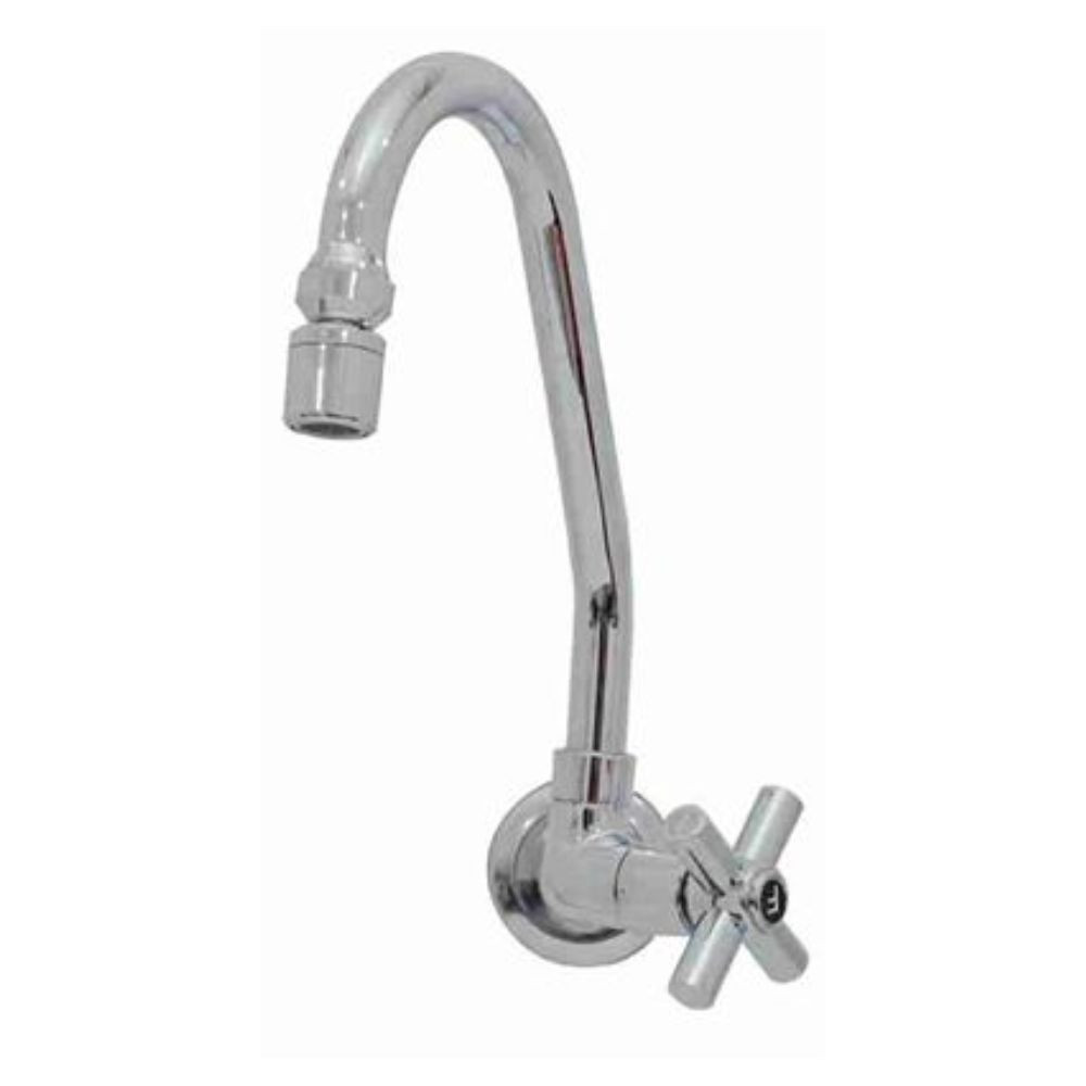 Torneira Para Cozinha Parede Bica Móvel Com Arejador C31 1/4 Volta Lr Metais