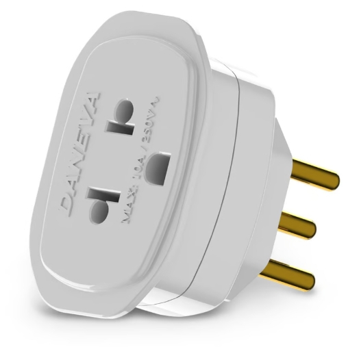Adaptador Para Tomada 2P+T 10A Daneva