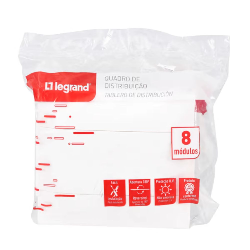 Quadro Practibox 8 Din Embutido Branco Pial