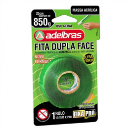 FITA DUPLA FACE MASSA ACRÍLICA FIXA PRO 19MMX2M 200 ADELBRAS