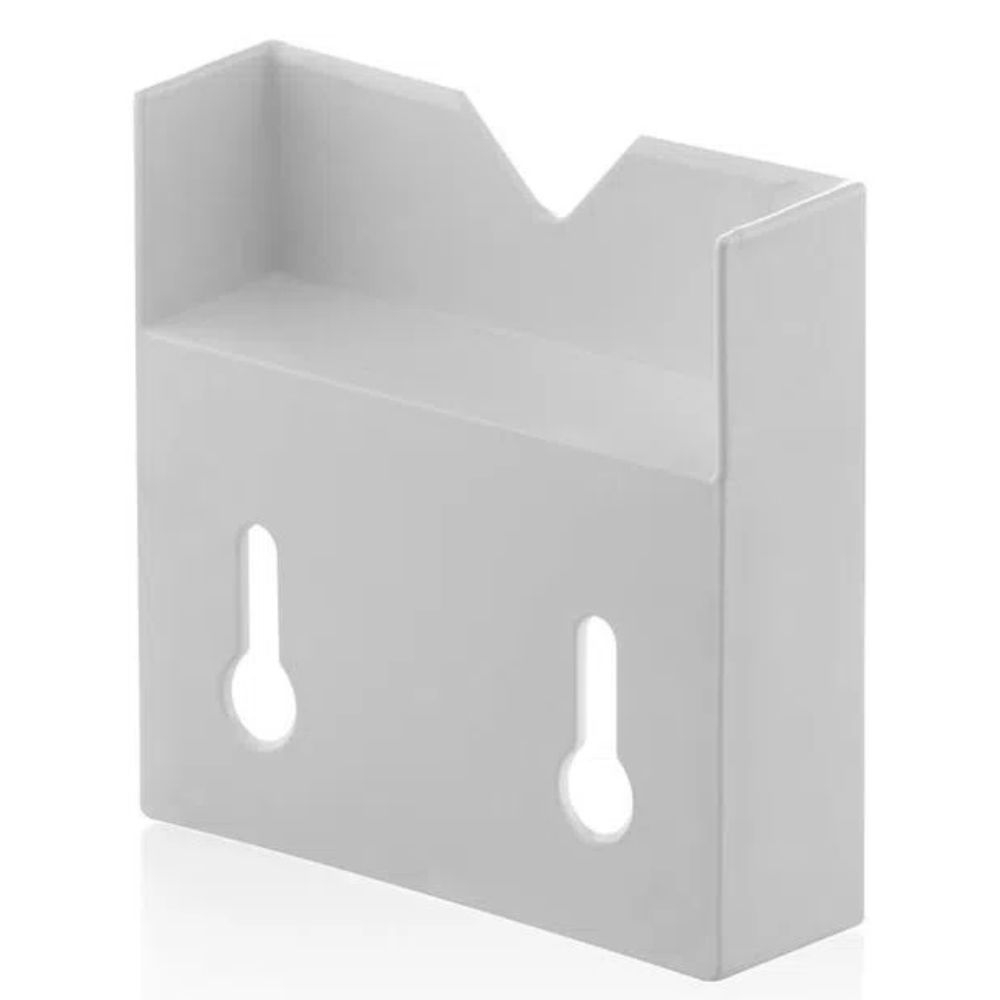 Suporte De Parede Para Fixação De Lixeira Trium Branco Ou