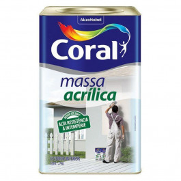 Massa Acrílica Branco 25Kg Coral