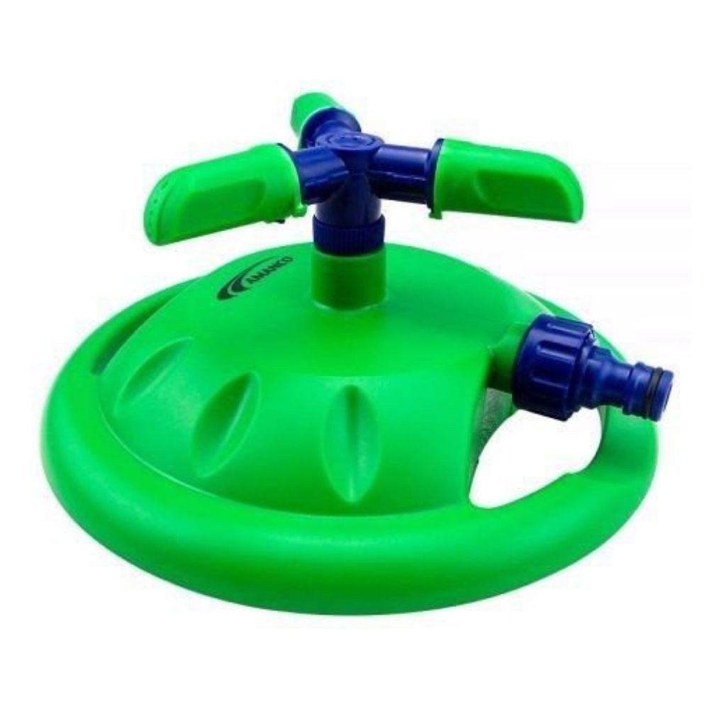 Aspersor Para Jardim 3 Saídas Jato Em 360° 1/2 Com Base Amanco