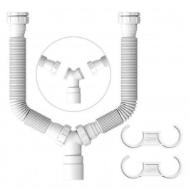 Sifão Extensível Duplo Branco Censi