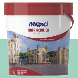 Tinta Econômica Acrílica Verde Piscina 18L Megaó 