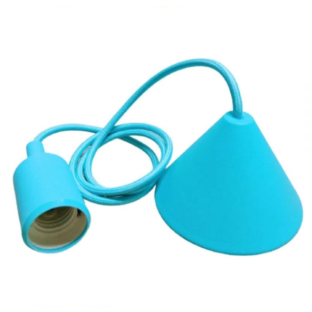 Luminária De Silicone E27 220V Azul Claro Ne-707 Neotron