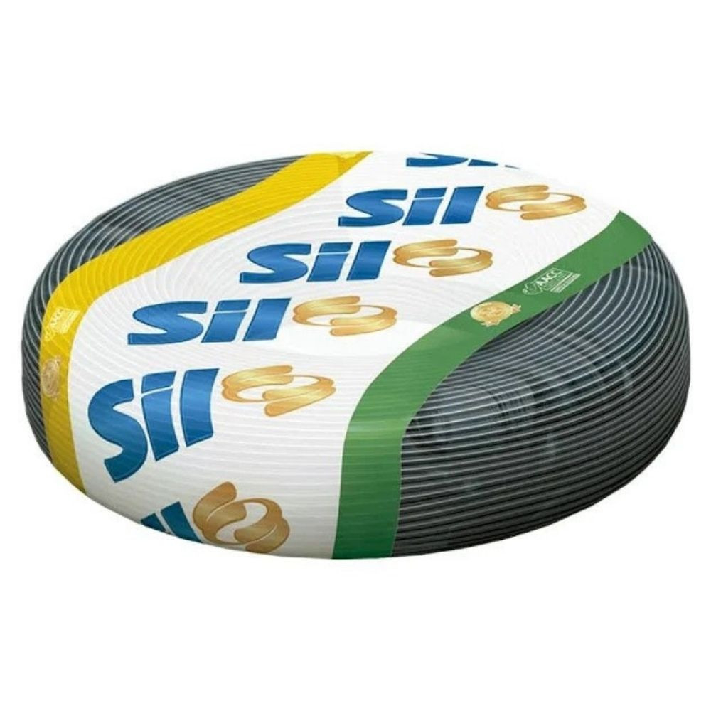 Cabo Flexivel 1.5Mm 750V Preto 10Metros Sil