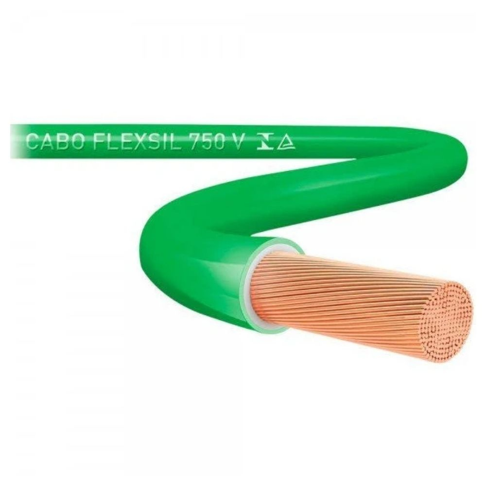 Cabo Flexível 1.5Mm 750V 10Mt Verde Sil