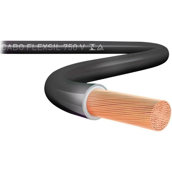 Cabo Flexivel 1.5Mm 750V Preto 25Metros Sil