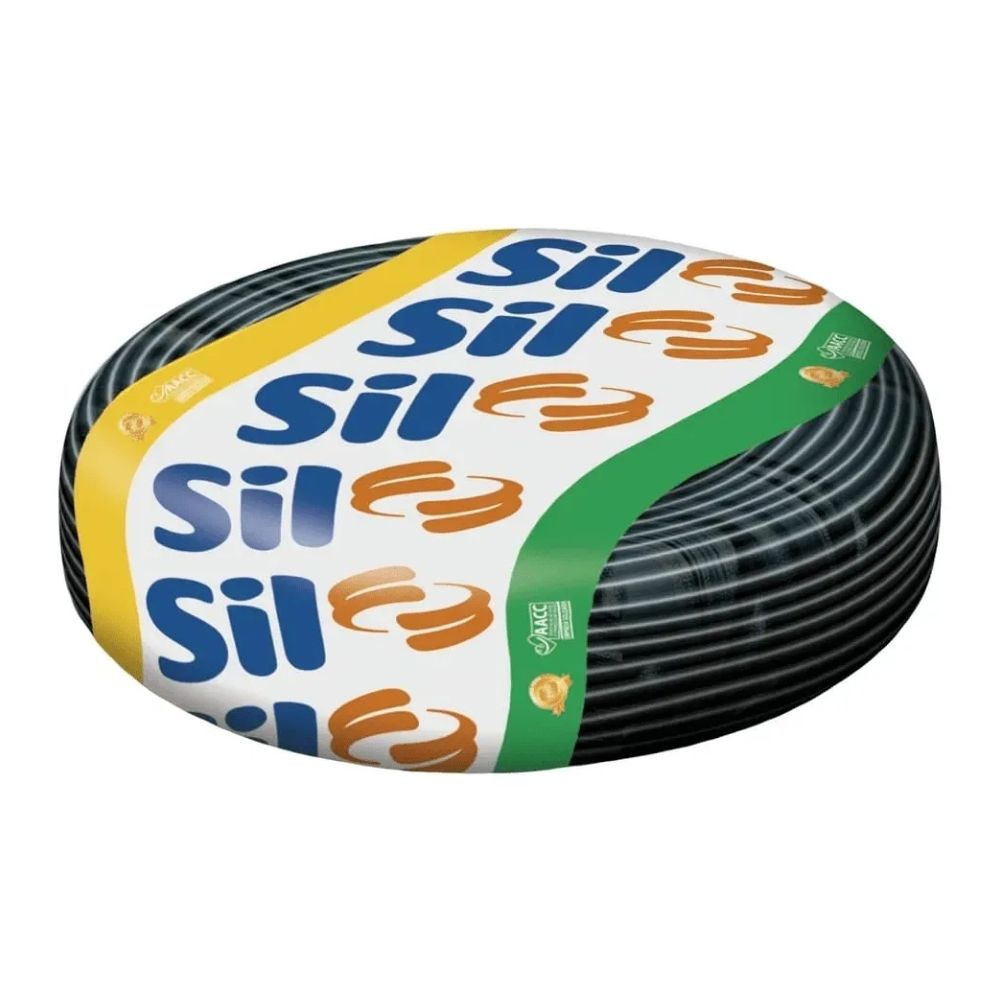 Cabo Flexível Pp 3X1.00Mm 500V 100Mt Preto Sil