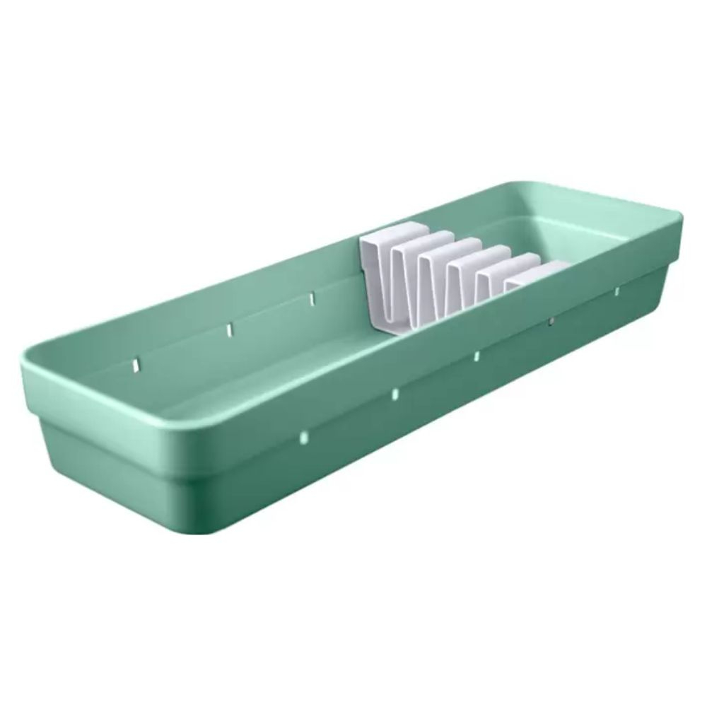 Organizador De Facas Logic 11,5X35X5,5Cm Verde Ou