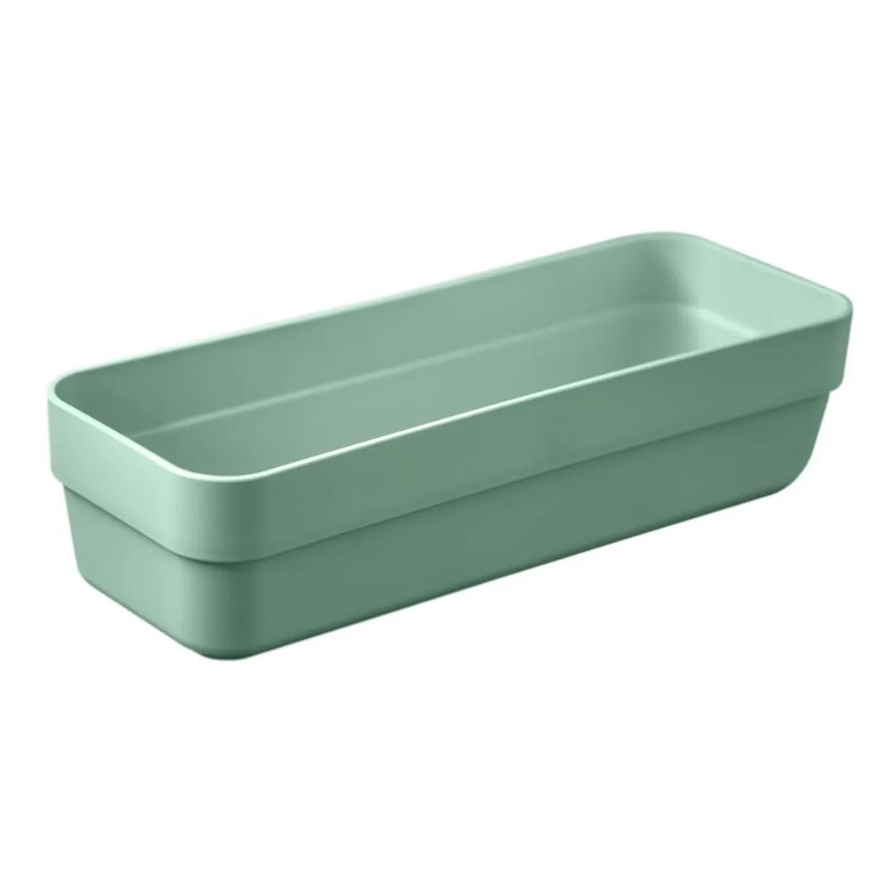 Organizador De Gavetas Logic M 8,5X23X5,5Cm Verde Ou