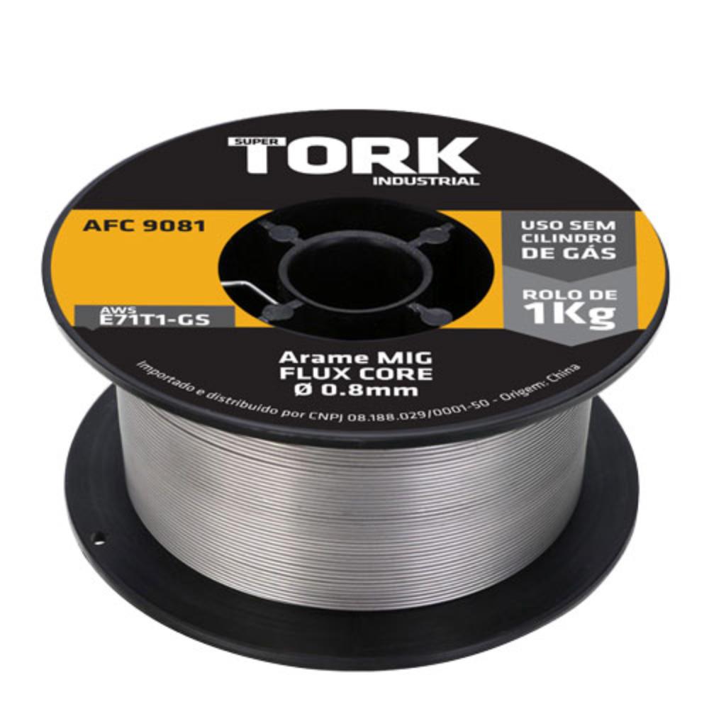 Arame Para Solda Mig Flux 0,8Mm 1Kilo - Afc-9081 Tork