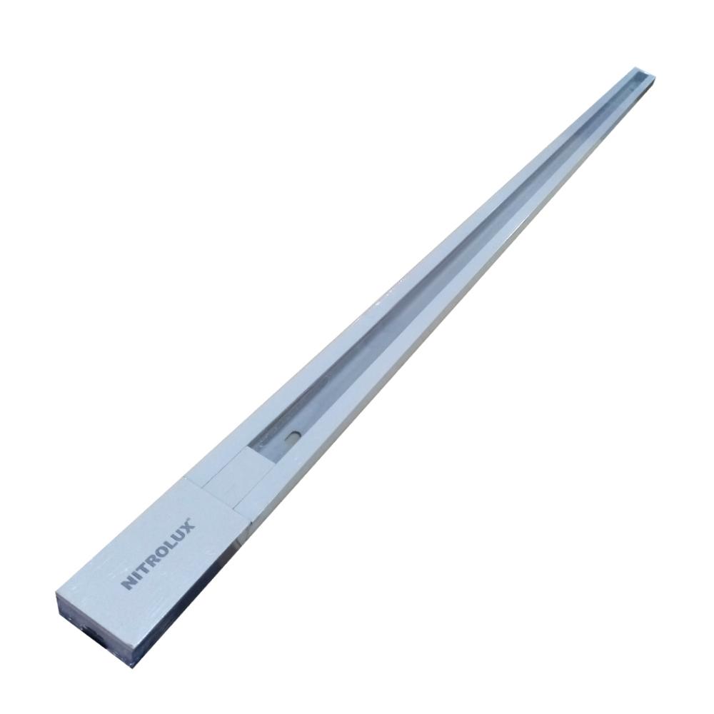 Trilho Alumínio 2Mt Branco Nitrolux