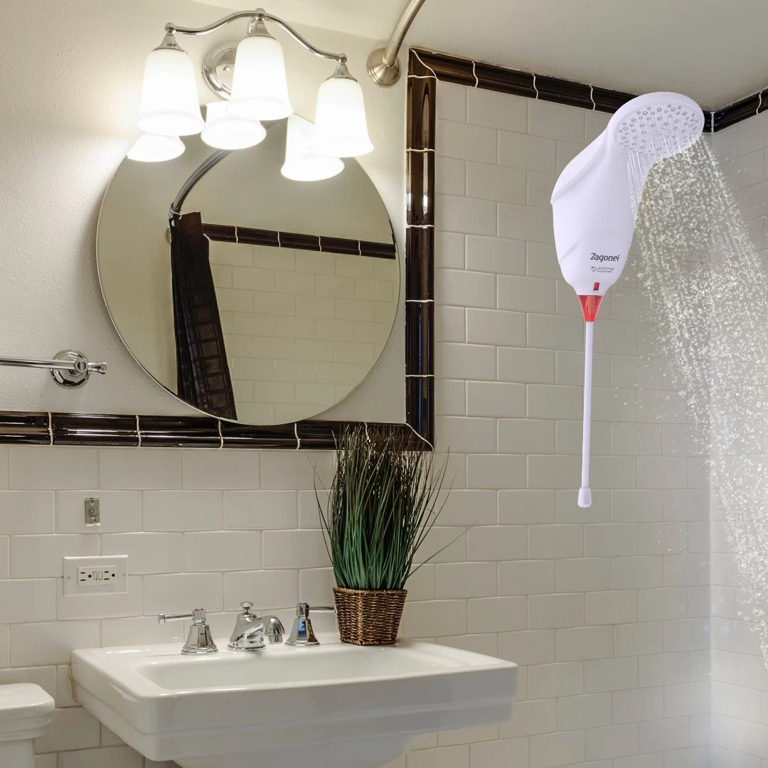 Ducha Branca Sublime Blindada 4000W Zagonel