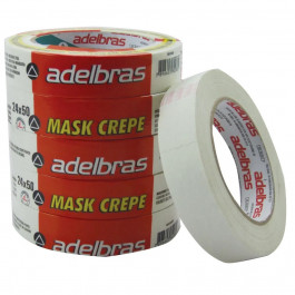 FITA CREPE 24MM X 50MM PALHA 710 ADELBRAS