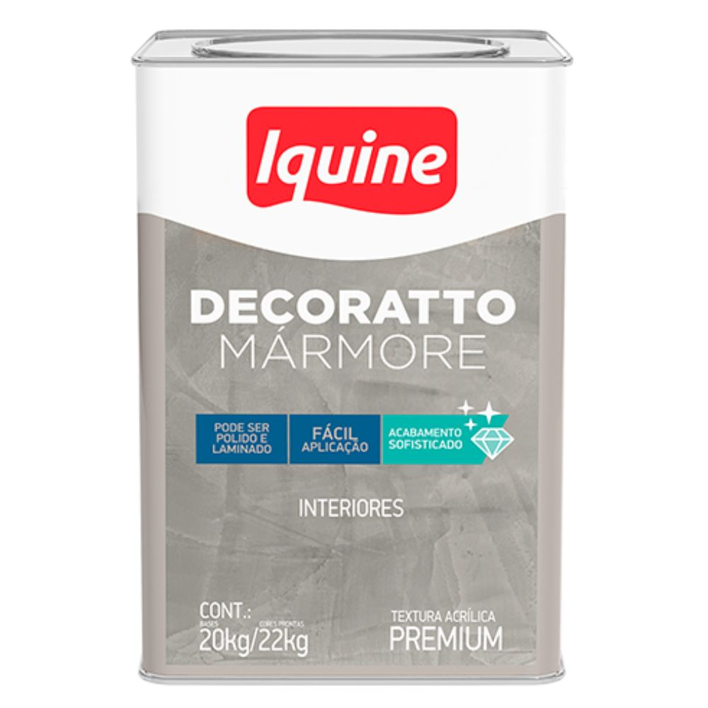 Textura Decoratto De Mármore Cimento Queimado 22Kg Iquine