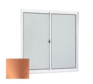Janela Topmix 2 Folhas Vidro Lisa Bronze 1X1.2 