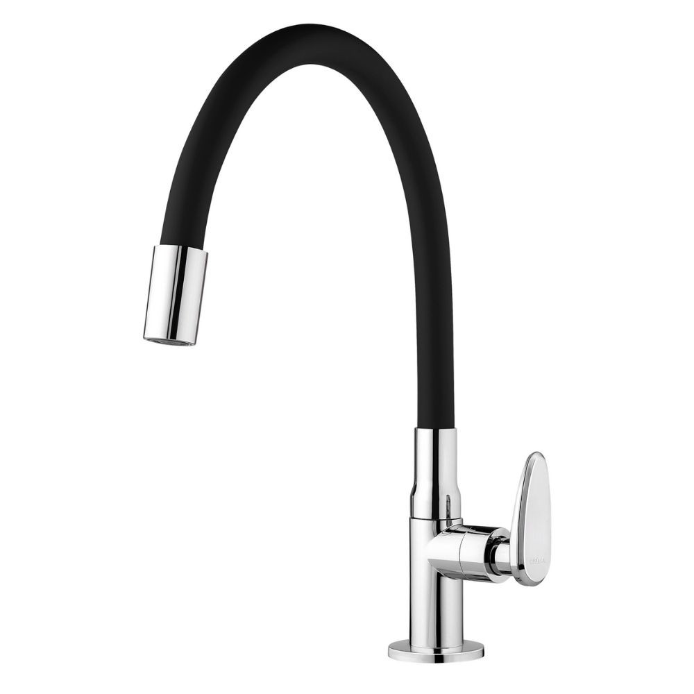 Torneira De Mesa Para Cozinha Allure Mouve Preta Viqua