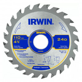 Disco De Corte De Madeira 4.3/8 110Mm 24 Dentes Irwin 
