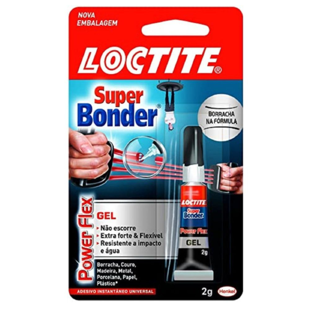 Cola Super Bonder Power Flex Gel Control 2G Henkel Loctite