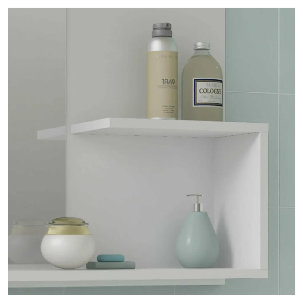 Gabinete Hortência Kit 55Cm Branco Mgm