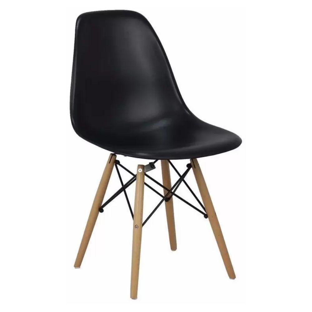 Cadeira Garden Life Plus Preta Eames 