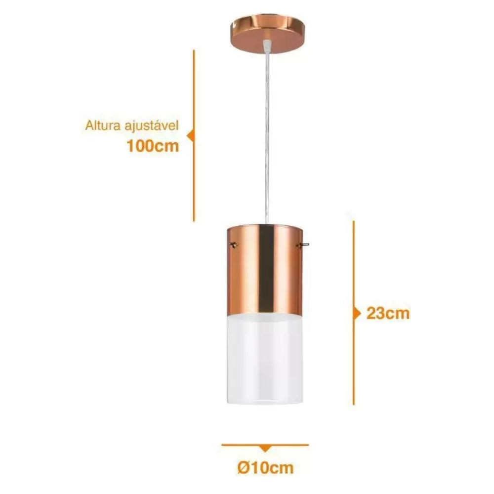 Pendente First 1 Lâmpada E27 Cobre Llum