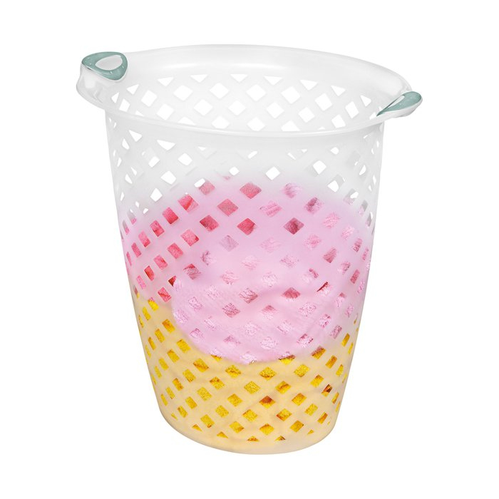 Cesto De Roupa Sanremo Oba 30L Transparente