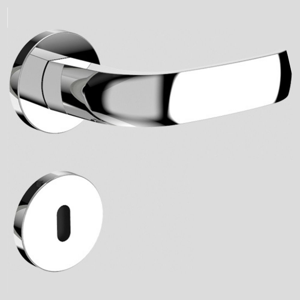 Fechadura Ícaro Roseta Inox Interna Cromada Soprano