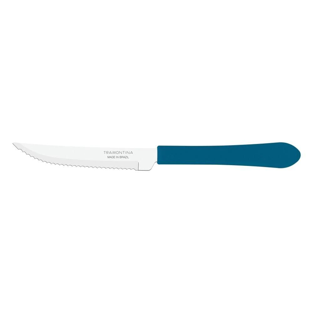 Faca Para Churrasco Aço Inox Azul Oceano 4 Tramontina