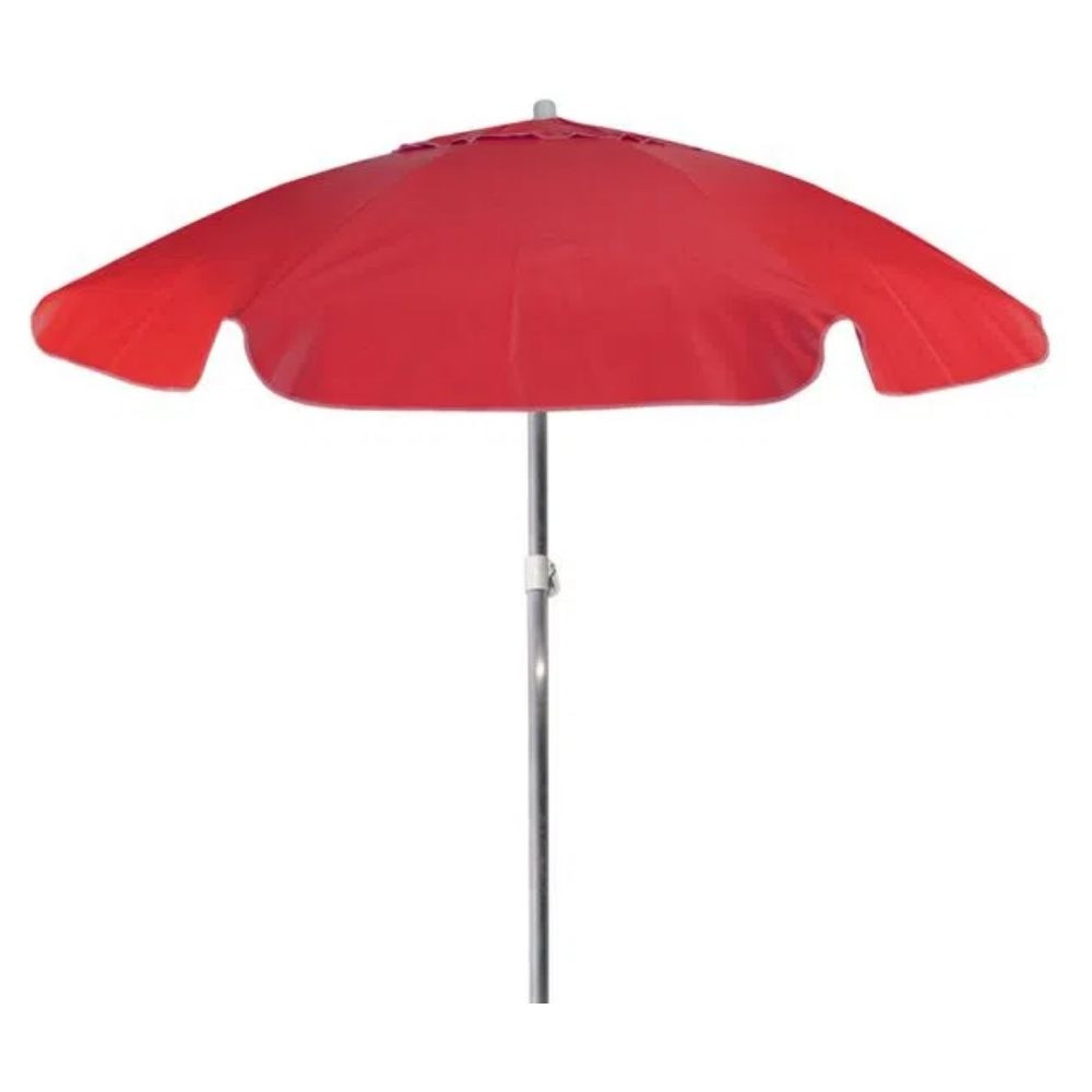 Guarda Sol Bagum De Aluminio 2Mt Vermelho Bel Lazer