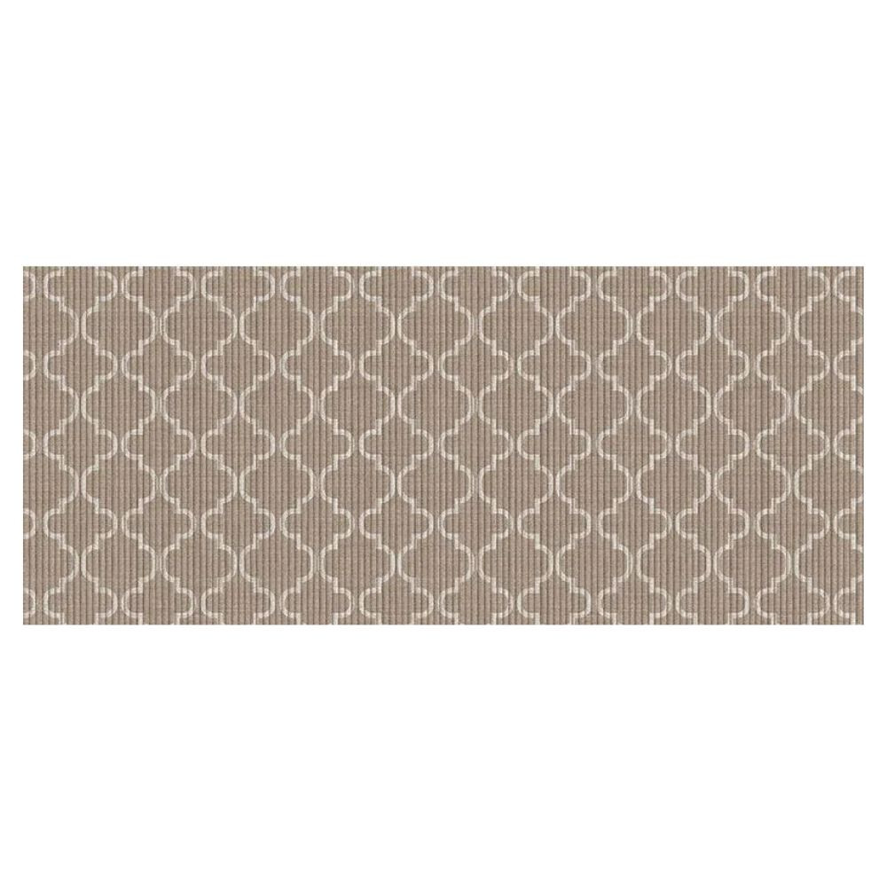  Tapete Antiderrapante Tropical Árabe Bege 43Cm X 130Cm Kapazi