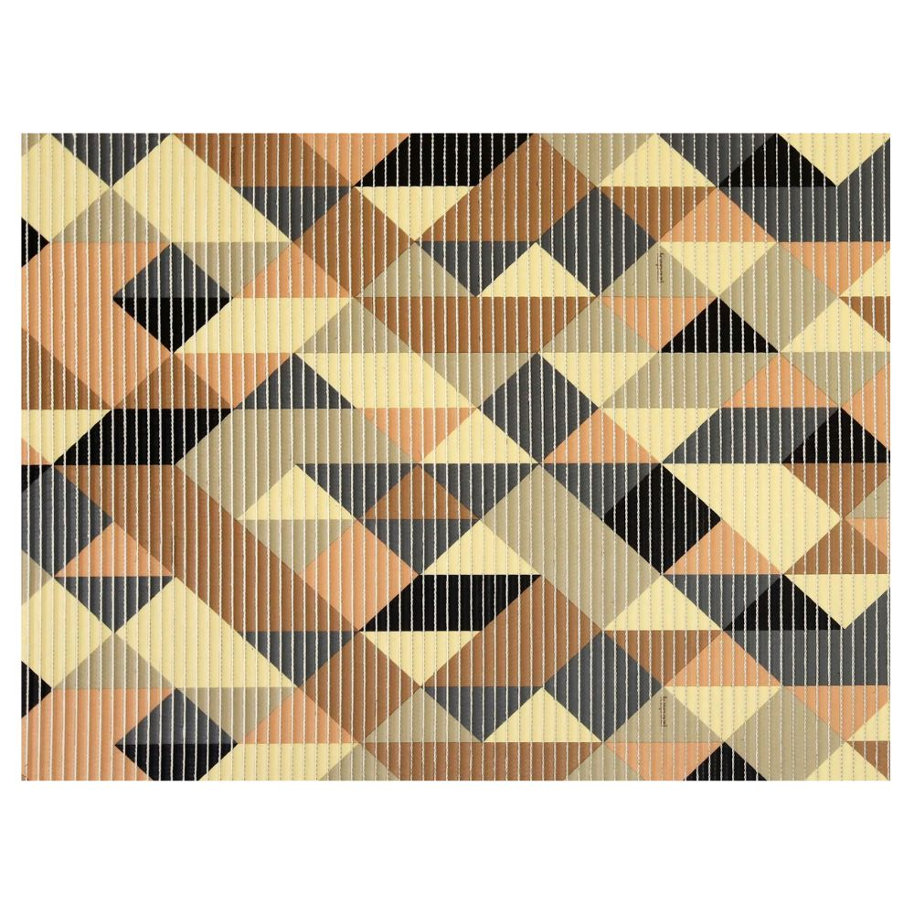  Tapete Antiderrapante Tropical Triângulos Color 43Cmx65Cm Kapazi