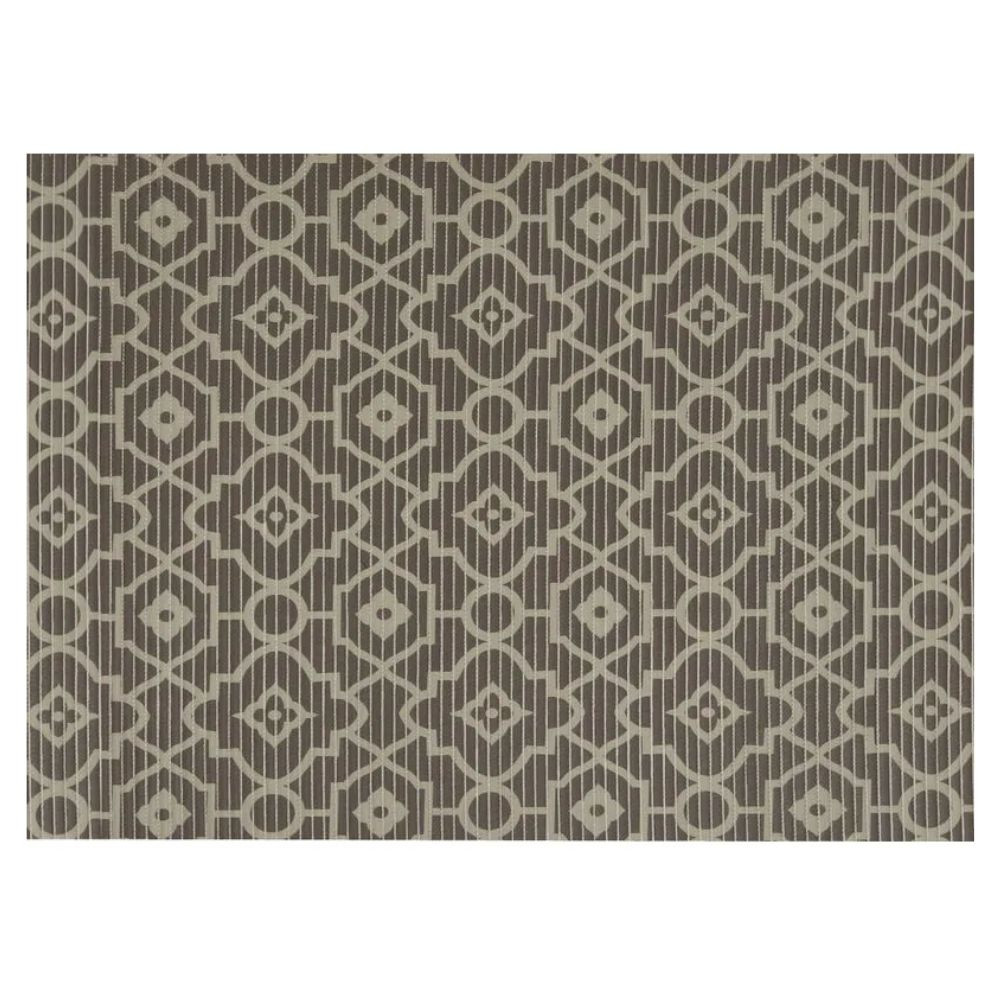  Tapete Antiderrapante Tropical Arabesco Marrom 43Cm X 65Cm Kapazi