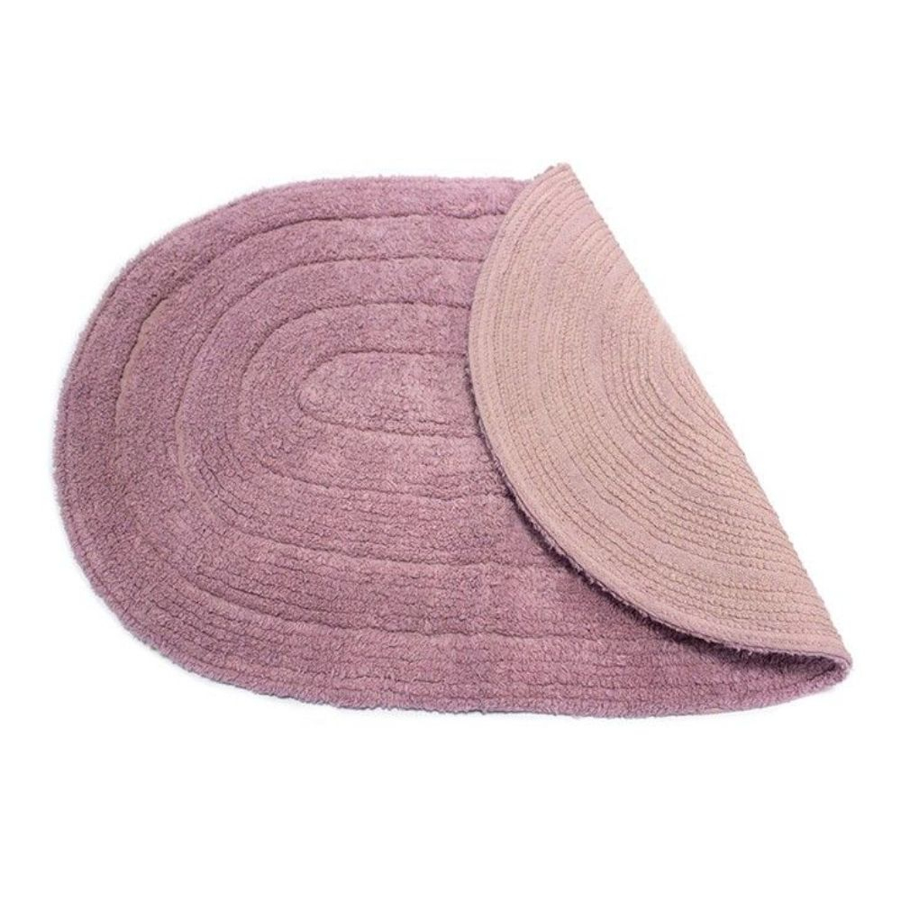 Tapete Para Banheiro Allegro Rosa Oval 40Cmx60Cm Kapazi