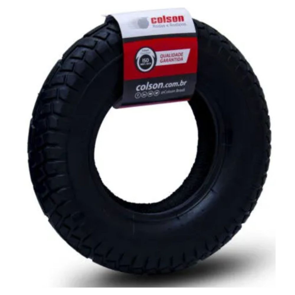 Pneu Para Carro De Mão 2 Lonas 3.25/8 Colson