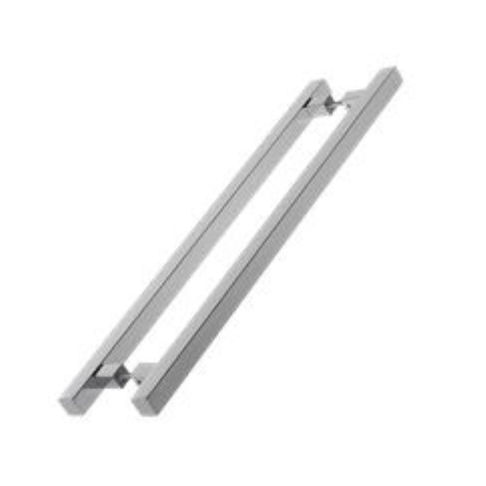 Puxador Madrid 2525 Inox 304 Duplo 25 X 25 X 400Mm Inox Escovado Stam